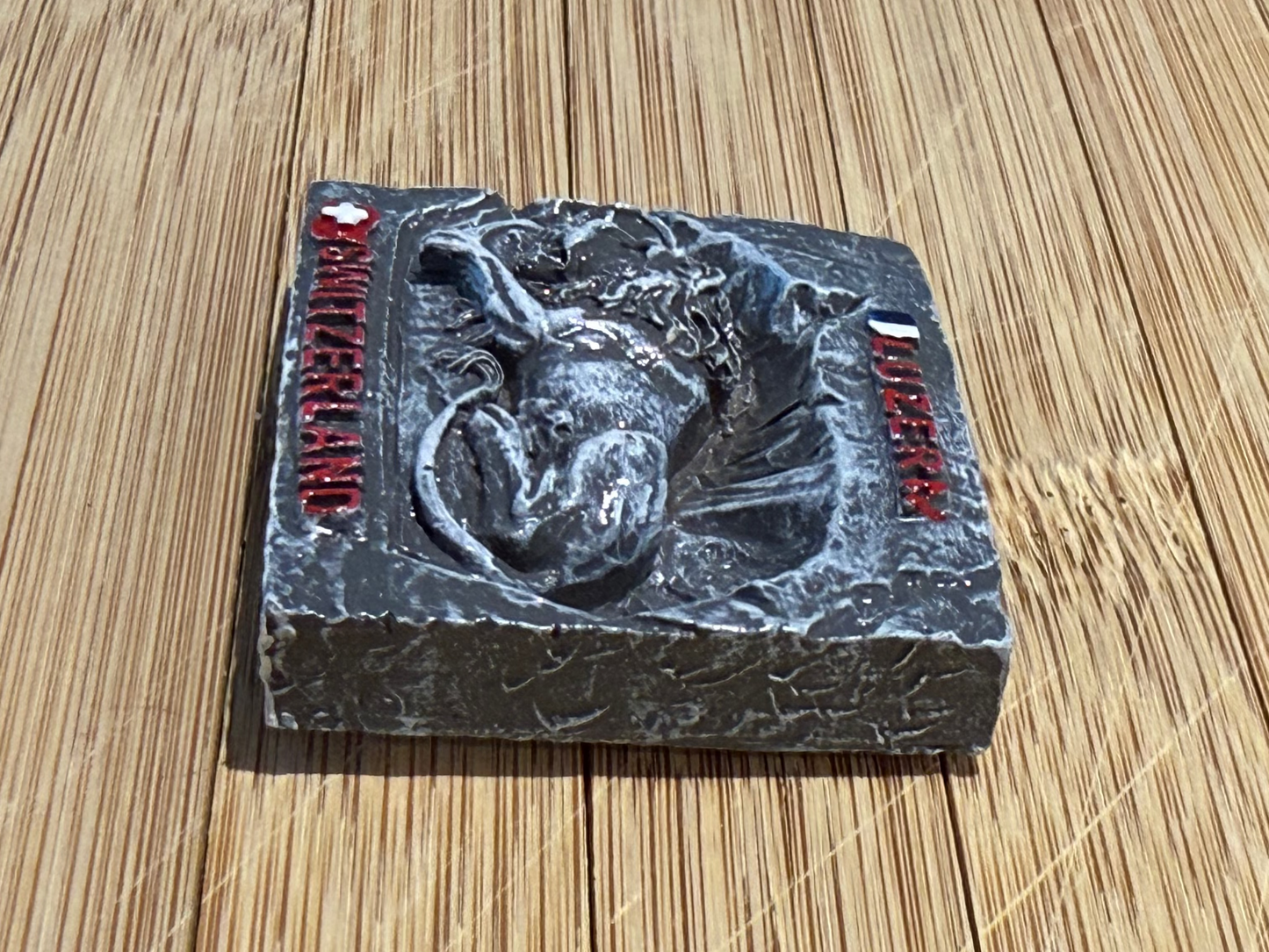 Löwendenkmal Luzern Magnet – Hochwertiger 3D Schweiz Souvenir