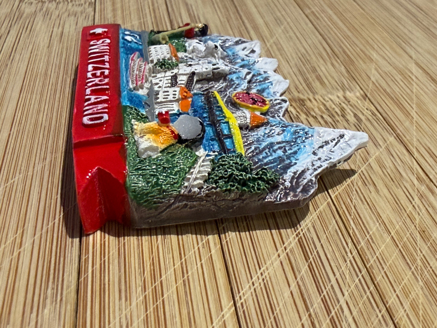Schweiz Panorama Magnet – Hochwertiger 3D Alpen & Städte Souvenir